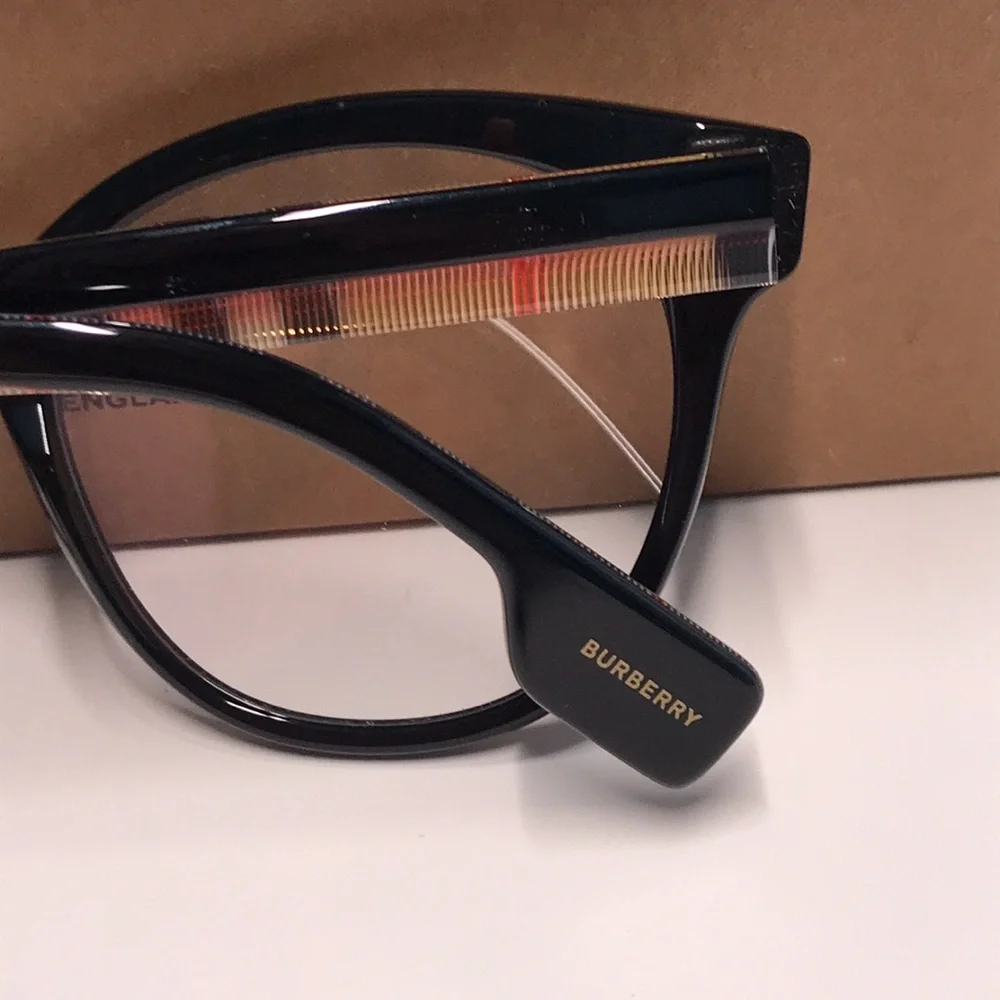 New Authentic Burberry Black and Gold Women's Glasses BE2356 3942